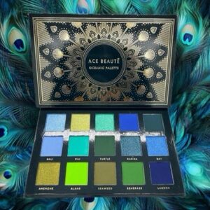 Ace Beaute OCEANIC Eyeshadow Palette Aqua Green Purple Blue Gorgeous! 24g *BNIB